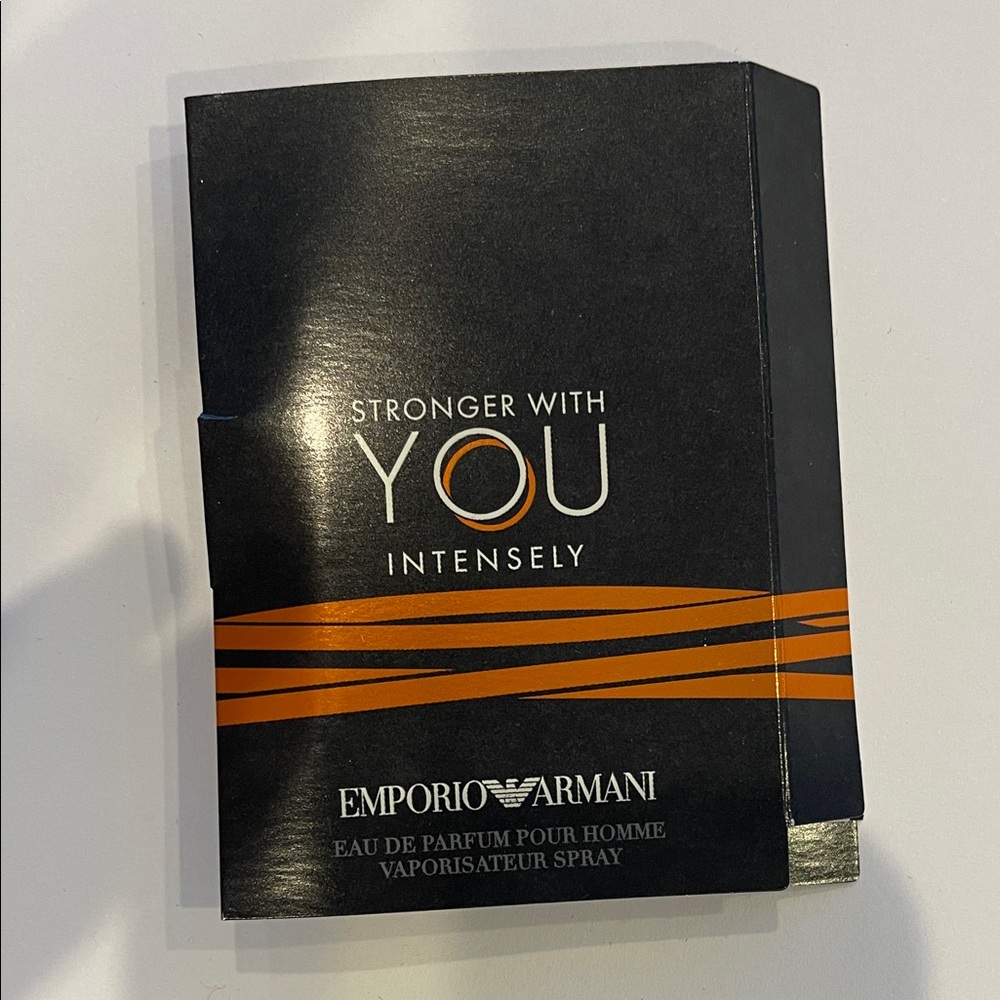Emporio Armani Intensely Black and Orange Eau de Parfum sample size 0.05 Fl oz
